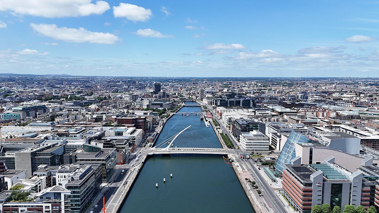 Dublin city view