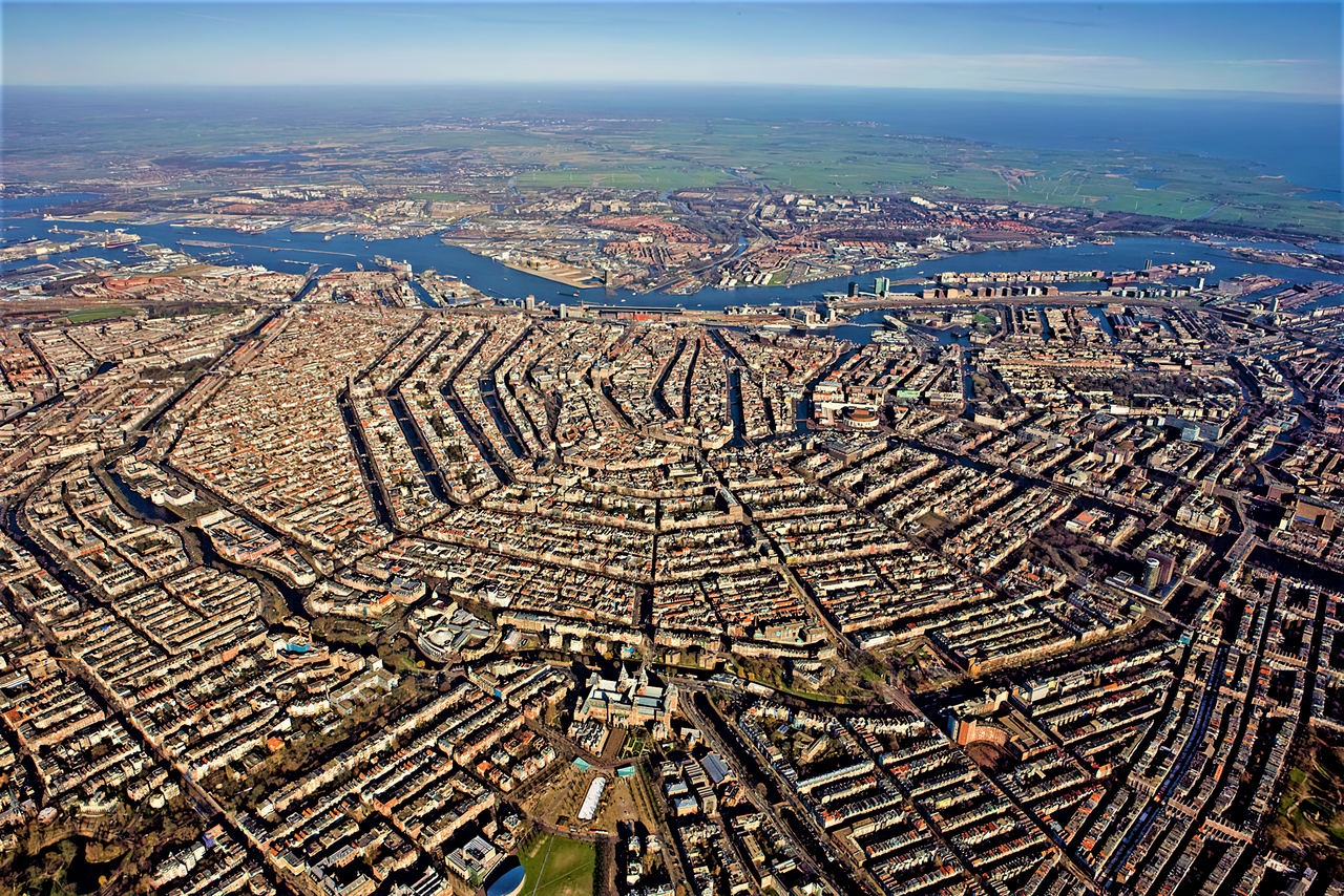 Amsterdam city view